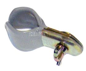 Pipe clamp rubber coated with wing nut with screw loose