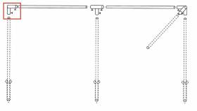 Wind protection poles end angle bracket, steel