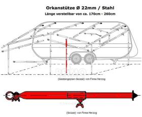 Hurricane support 170*22mm