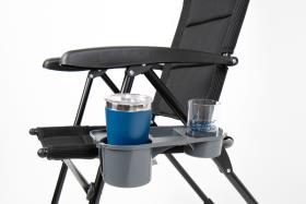 Sidebord til campingstol, antracit