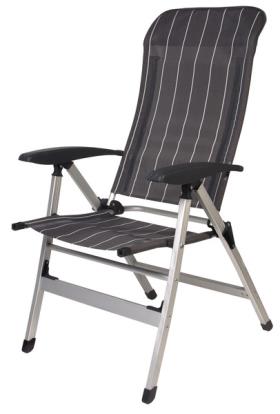 Camping chair Colima, anthracite/white