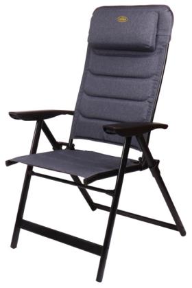 Aluminium Camping Chair, Pasadena Camp4, black/grey