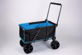 Beach buggy with wide detachable tires and pannier
