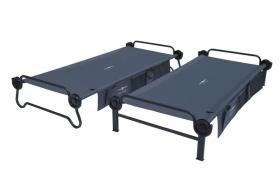 Bunk bed Disc-O-Bed L anthracite with side pockets