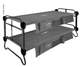 XL-køjeseng med sidelommer - antracit