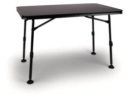 Camp4 Calais campingbord, 115x70x55-74cm, sort/antracit