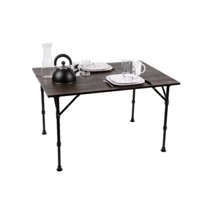 Luxury, Folding Camping Table, 100x70 cm, Wood-Design
