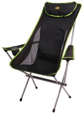 Folding Camping Chair, SANTA FE Camp5, black/lime