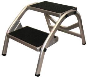 Double step tread Darwin, aluminium, 38 cm