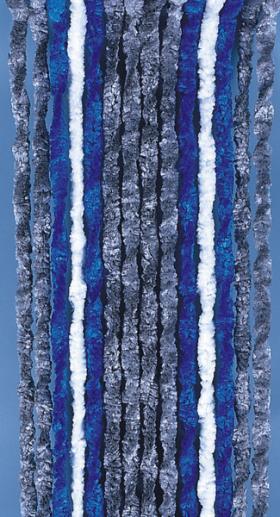 Fleece curtain 56 x 185 cm, grey/blue/white
