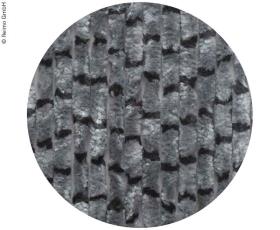 fleece curtain 56x185 grey/black