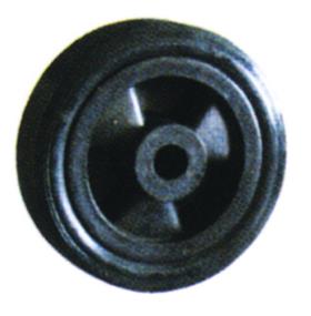 Running wheel 200x50 solid rubber