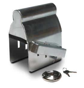 Box lock for caravan with discus lock