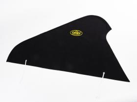 Drawbar hood, black, made of polyester