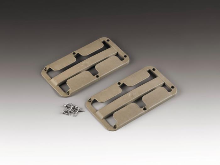 Stangglassholder sæt af 2, beige grå, til 2-3 glas op til Ø78mm