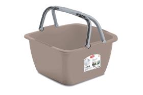 Bucket 18,5 liter, 40x40x23cm. Assorterede farver: hvid, turkis, lime grøn