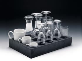 Universal glass+cup holder (13 glasses or cups)