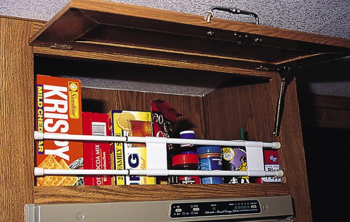 Lily dobbeltstang til skabe, længde 40,5 til 71 cm