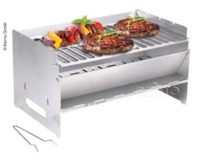 mobile pluggable barbecue 250x400x220mm, stainless steel