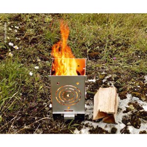 Fireplace 250, stainless steel 250 x 200 x 360 mm