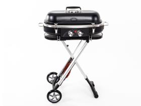 Trolley 2-brænder gasgrill med sikkerhedspilot - 30 mbar