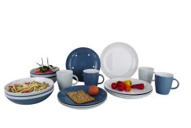 Melamine harness set LAVENDEL, 16-pcs., non-slip