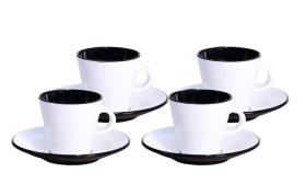 Melamin espresso kop sæt LINEA, 4 stk