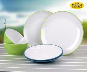 Melamine tableware set JUNGLE, 6 pieces for 2 persons