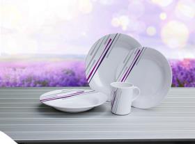 AVILA melamine tableware set, 8 pieces for 2 persons