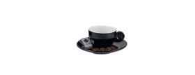 Melamin espressokoppesæt QUADRATO til 2 personer, Gimex