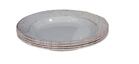 CASA Melamine Plates, Soup Plates (Set of 4)