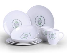 PLA Tableware, Set NATURE, For 2 People/8 Parts