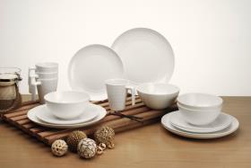 Melamin Crockery Set VANILLA, 16 stk. f. 4 personer