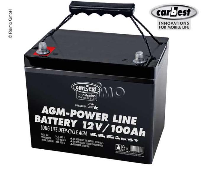 Batteri Komplet sæt oplader og batterisystem til campingvogn Mover