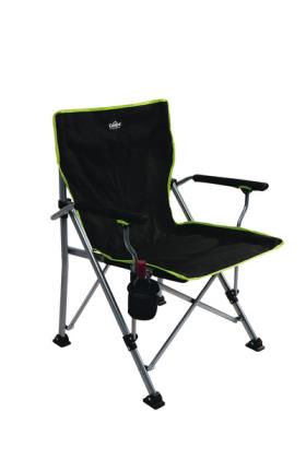 Camping Beach Chair, Camp4, black/lime