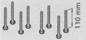 Screw-kit TM, for mounting of the Truma Movers