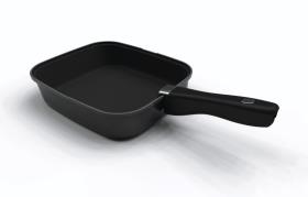 Pan SMARTSPACE, 3 parts, 1 pan with handle and silicone mat