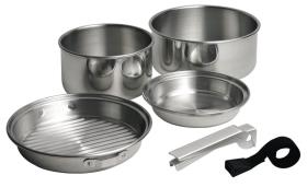 5-piece aluminium trekking tableware set