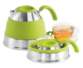 Foldable kettle green, content 1,5l