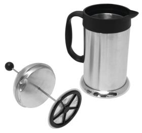 French Press Coffee Maker Cafeterie silver 1,0 Liter, stainless steel