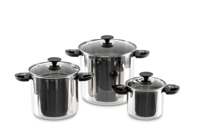 Edelstahl Topfset 6-tlg.