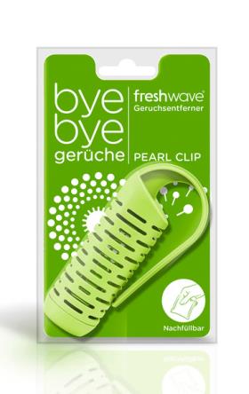Odour remover freshwave Pearl Clip 16g e.g. for garbage cans, cupboards, shoes