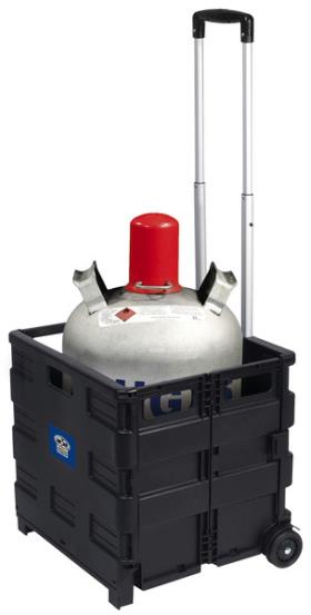 Transport trolley with folding box, load capacity 35kg
