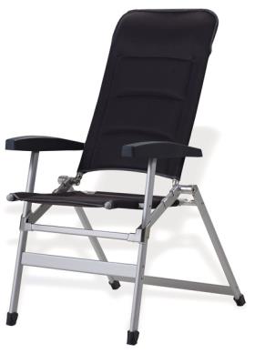 Westfield Camping Chair, Cross Compact, dark grey, padded