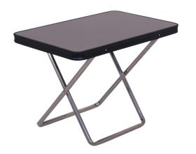 Camping stool with table top, anthracite