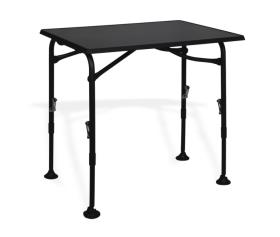 Campingbord AIRCOLITE, 80x60cm, sort linje, vandtæt, højdejusterbar