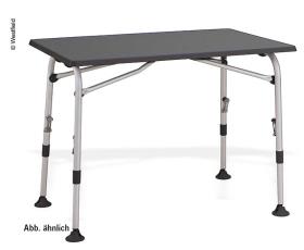 Campingbord AIRCOLITE 120x80cm, sort linje, vandtæt, højdejusterbar