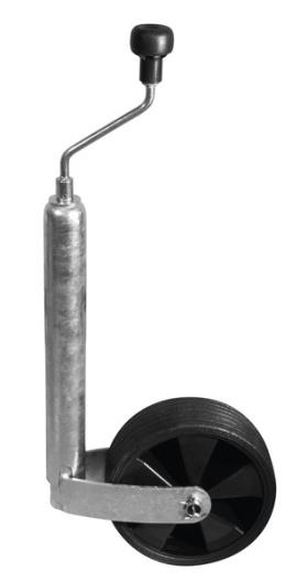 Support wheel, plastic 220x70, 48mm soft rubber