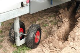 Retrofit double support wheel