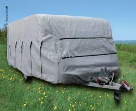 Caravan protection cover winter proof and thereby breathable